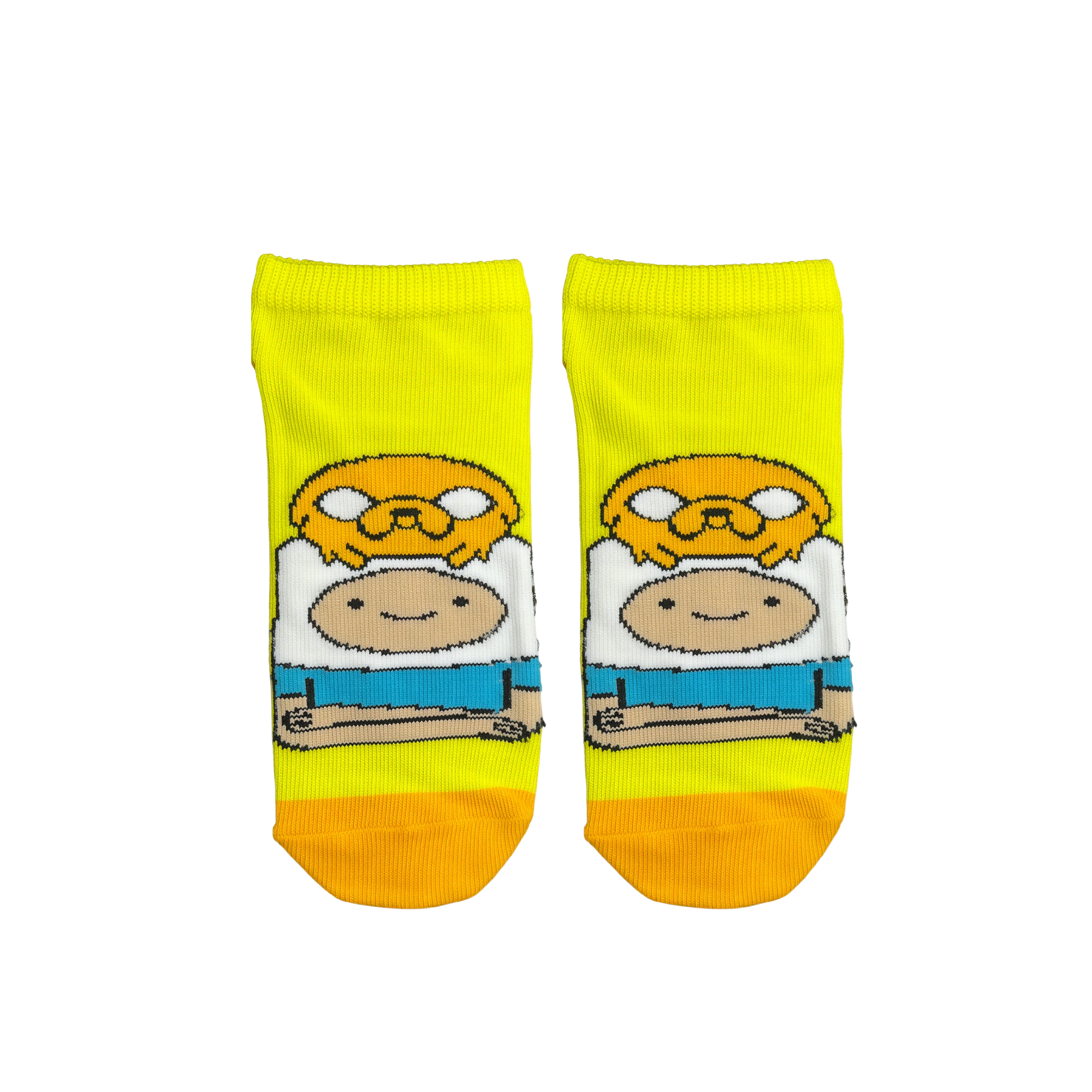 Kheyoot™ Kids Finn and Jake Yellow Sock Free Size
