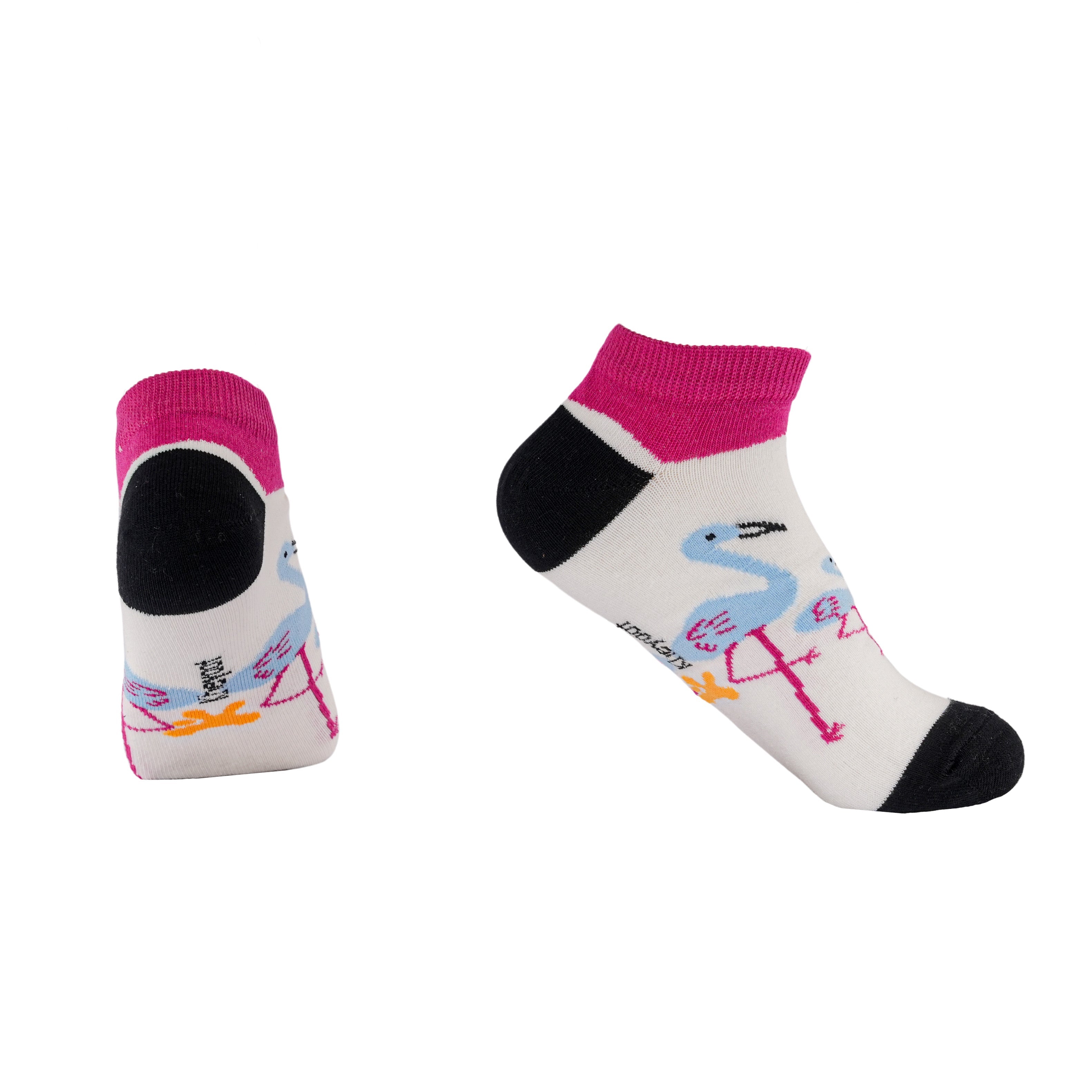 Kheyoot™ Women's flamingo Print No Show Socks