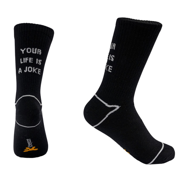 Kheyoot™ Free Size Your Life Is a Joke Print Socks