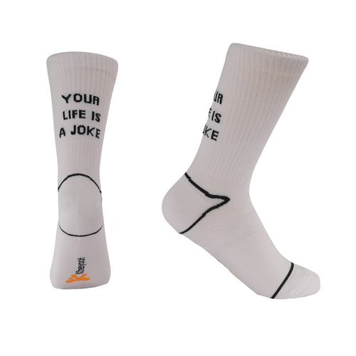 Kheyoot™ Free Size Your Life Is a Joke Print Socks