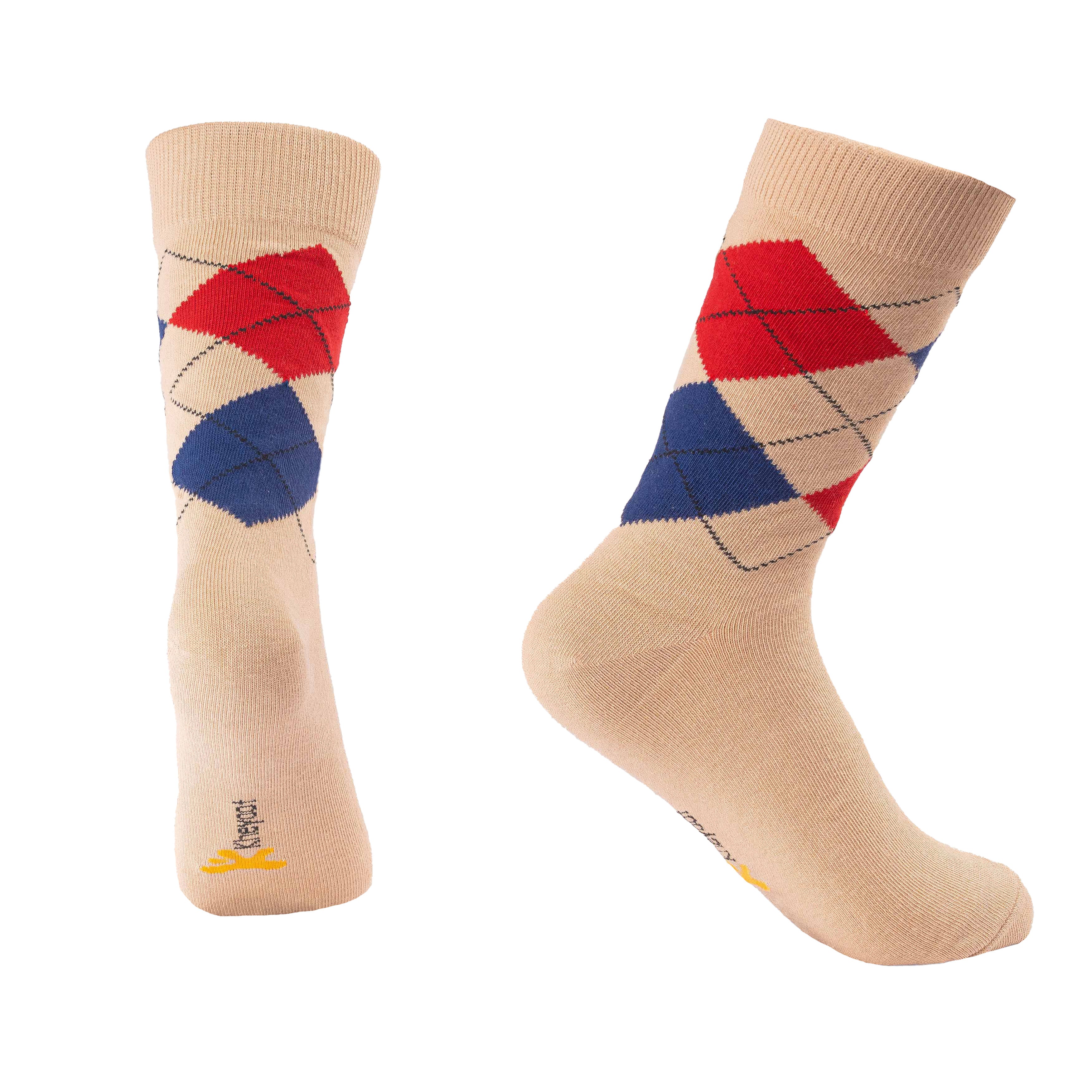 Kheyoot™ Men's Classic Argyle Dress Socks - Refined Style