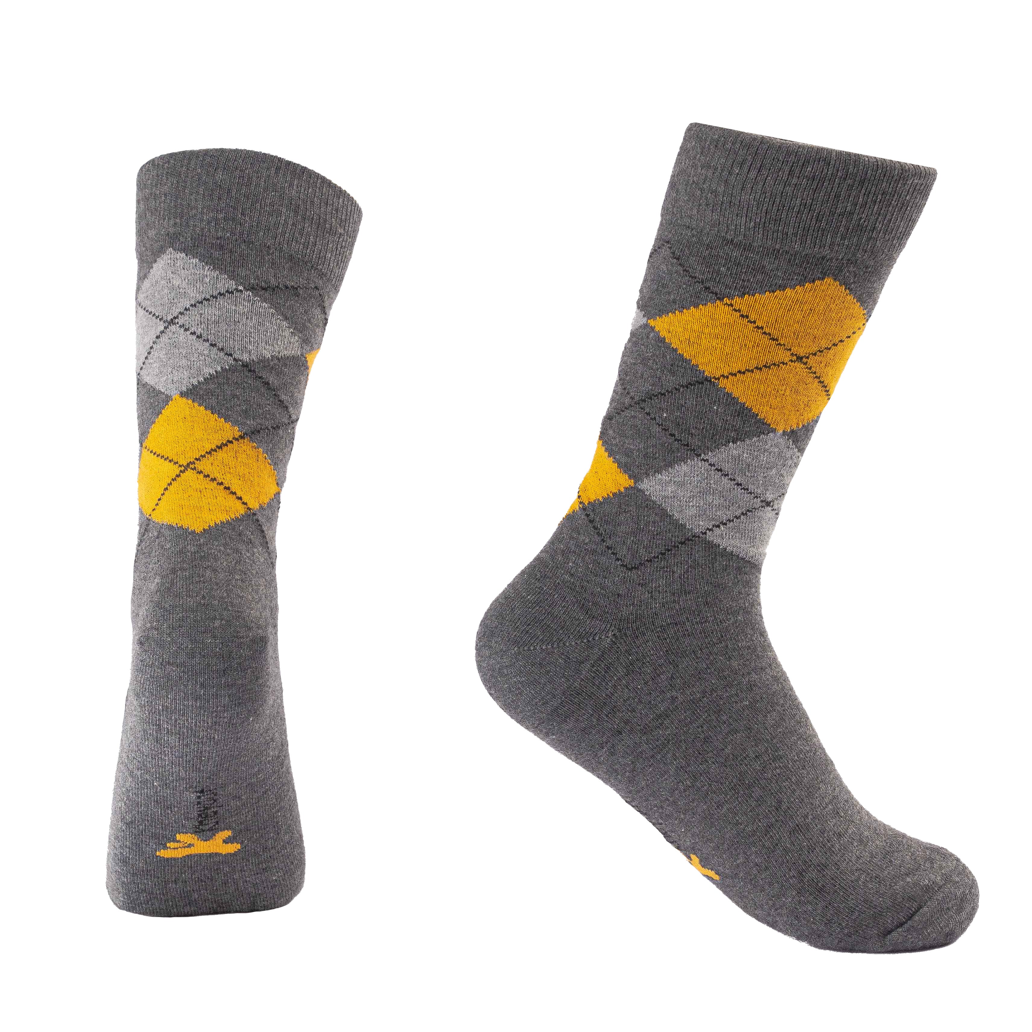 Kheyoot™ Men's Classic Argyle Dress Socks - Refined Style
