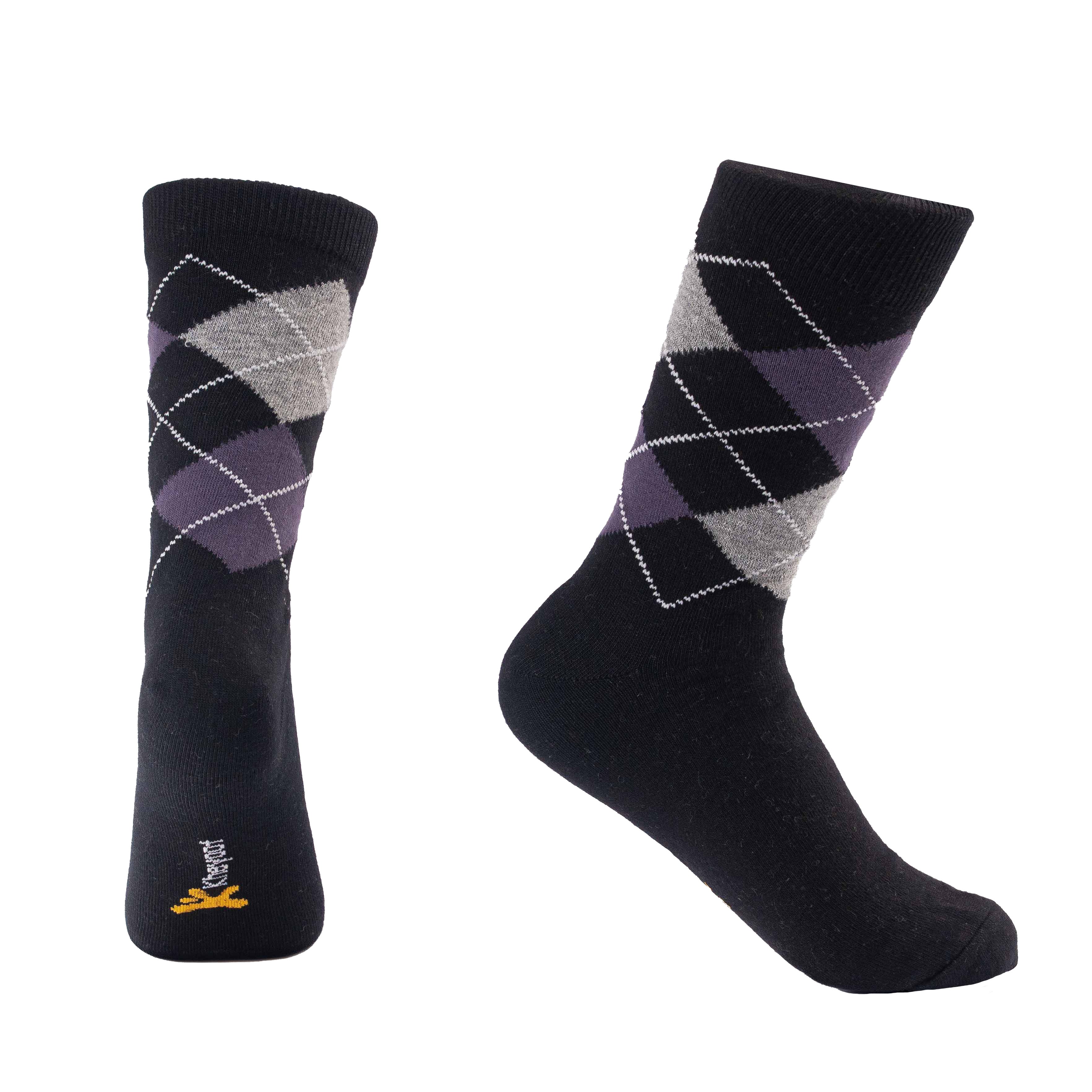 Kheyoot™ Men's Classic Argyle Dress Socks - Refined Style