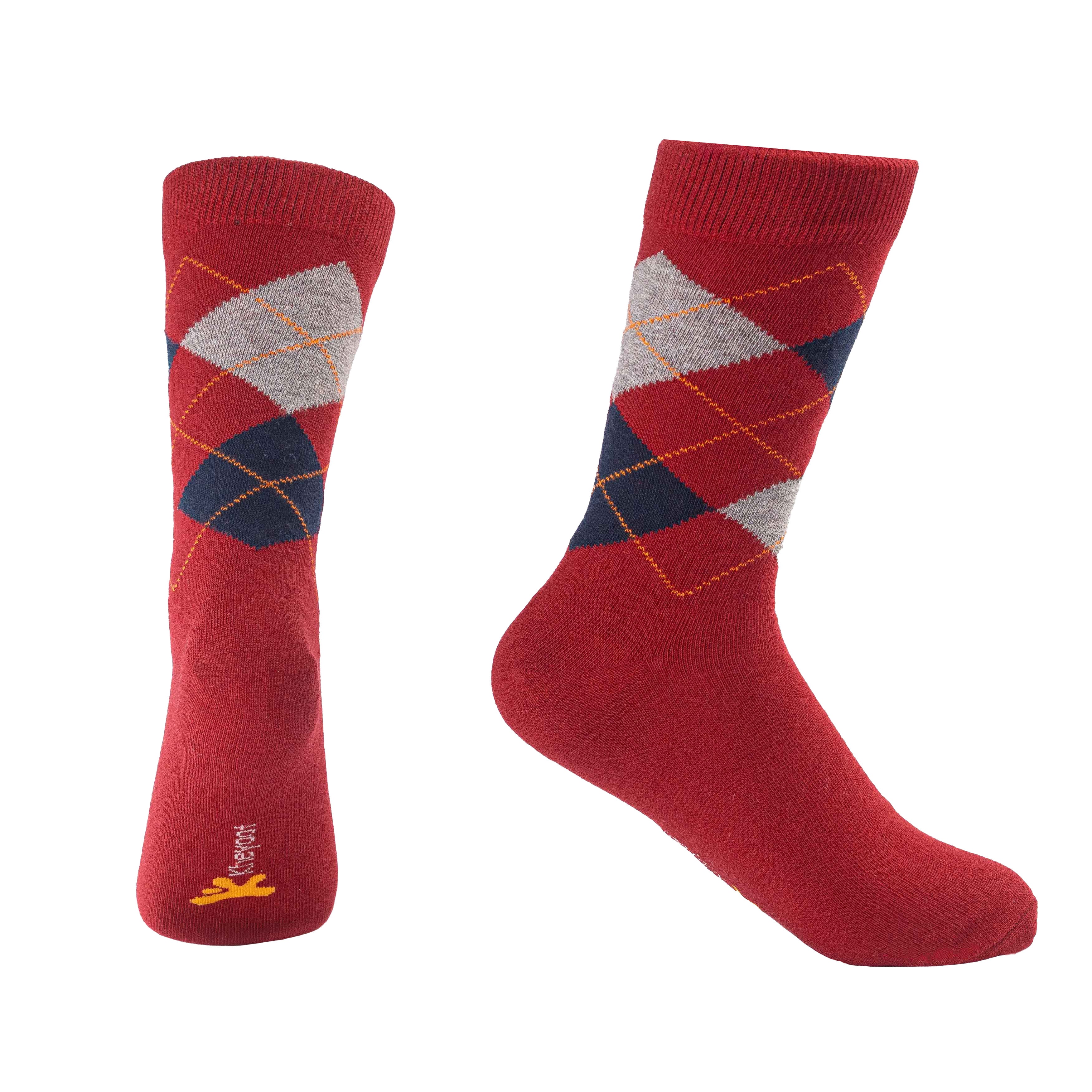 Kheyoot™ Men's Classic Argyle Dress Socks - Refined Style
