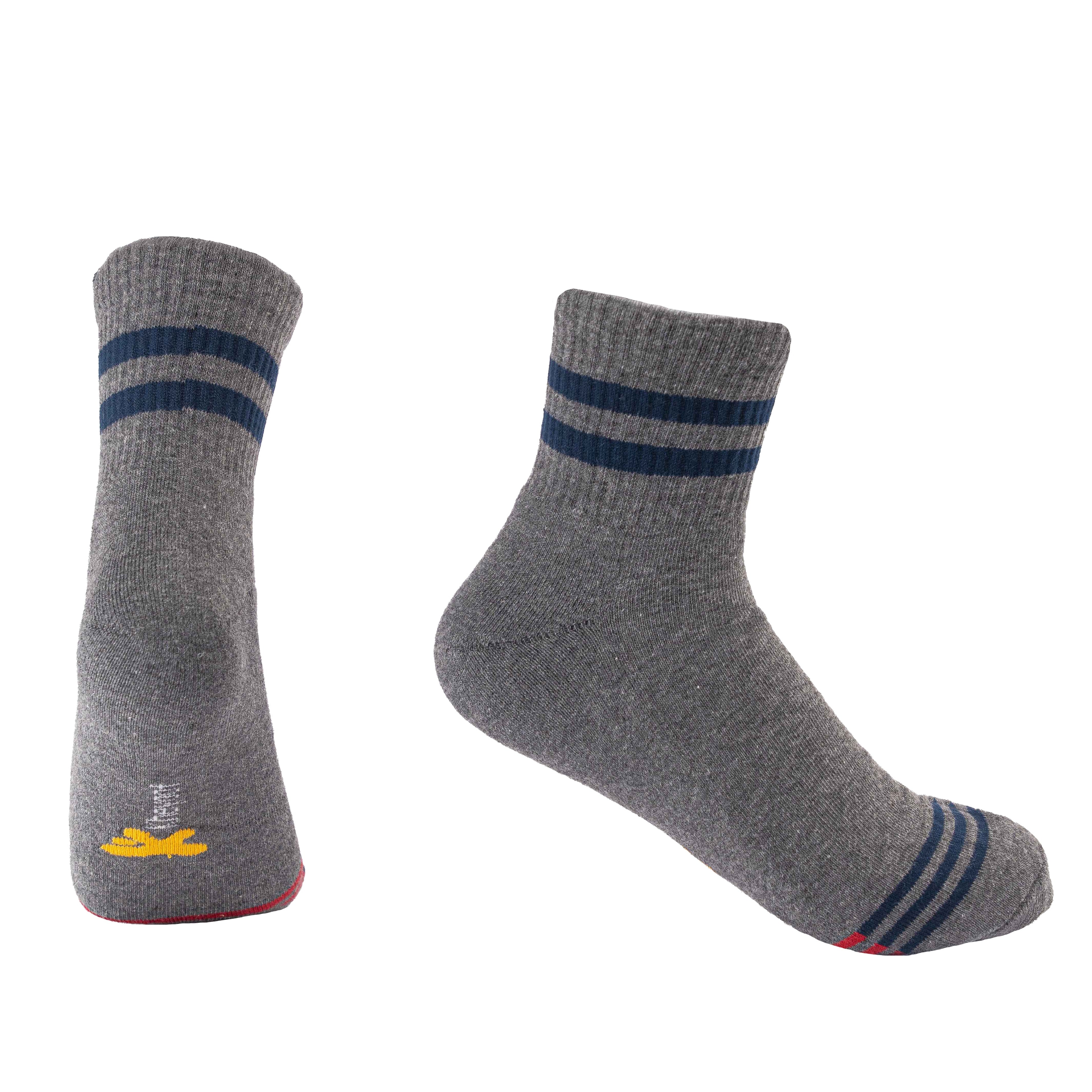 Kheyoot™ Men's Striped Half-Cushion Ankle Socks