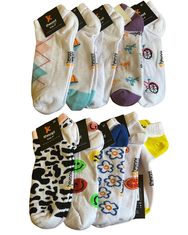 Kheyoot™️White with a twist Women Socks