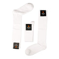 Kheyoot Pro Football Pack – 3 Plain White Socks (Adult | One Size Fits All)